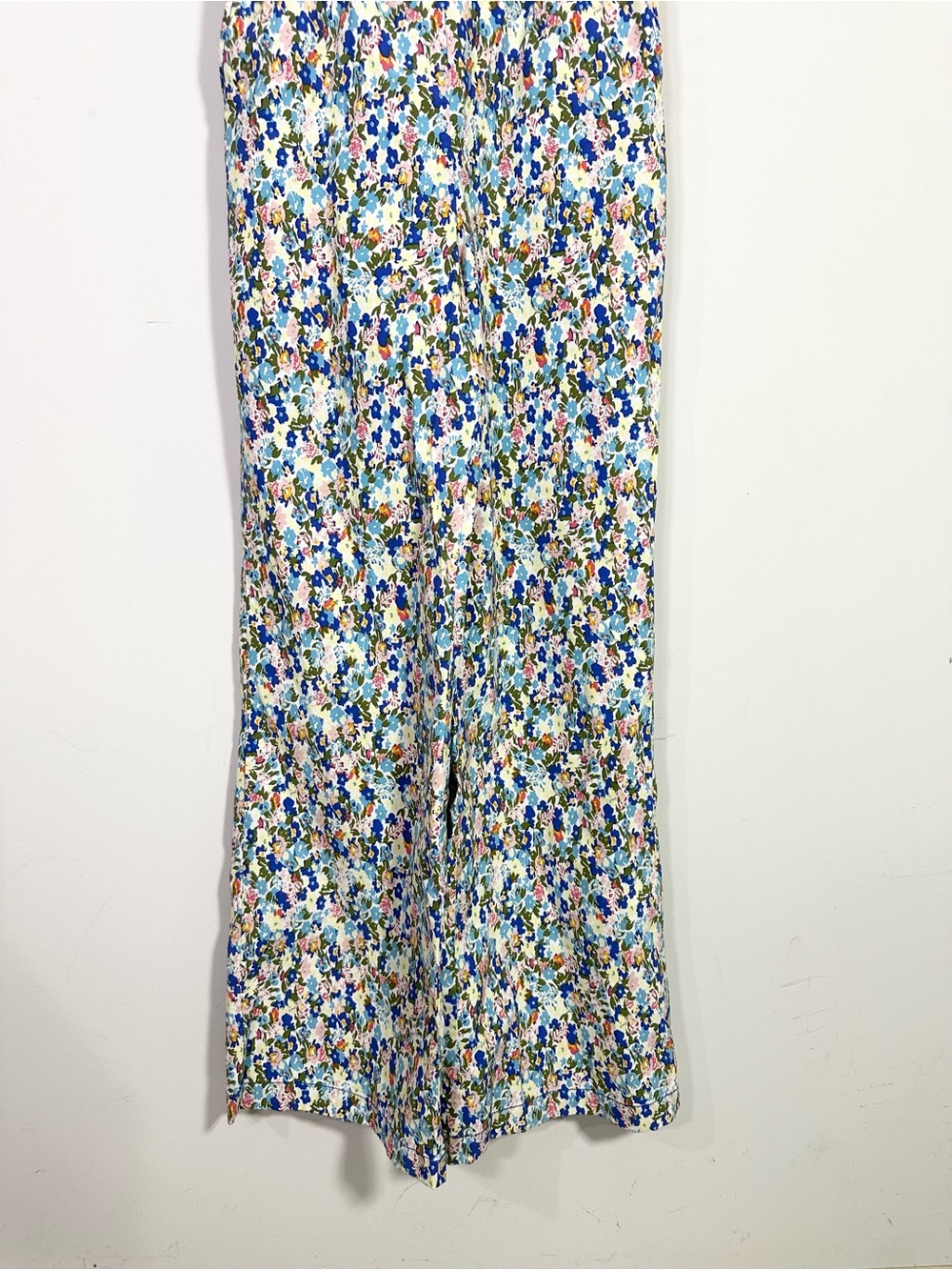 Maeve Anthropologie Colorful Floral Button Front Spaghetti Strap Jumpsuit - Picture 6 of 10
